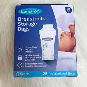 Storage Nursing Bags AND Lanolin Nipple Cream